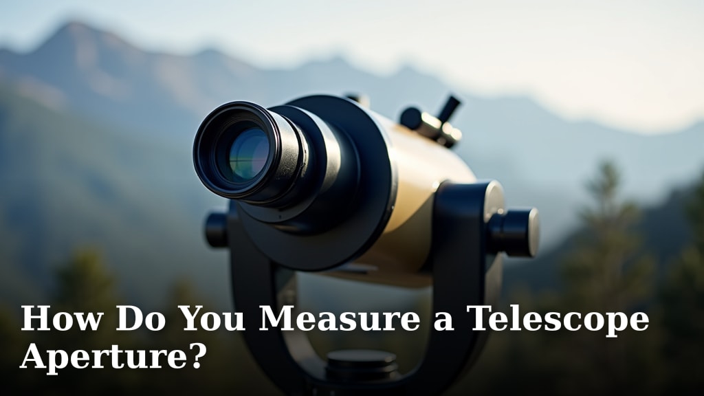 How Do You Measure a Telescope Aperture?