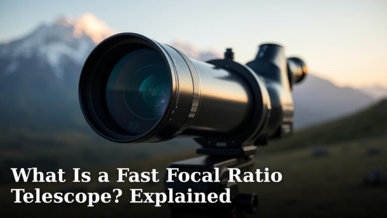 What Is a Fast Focal Ratio Telescope? Explained