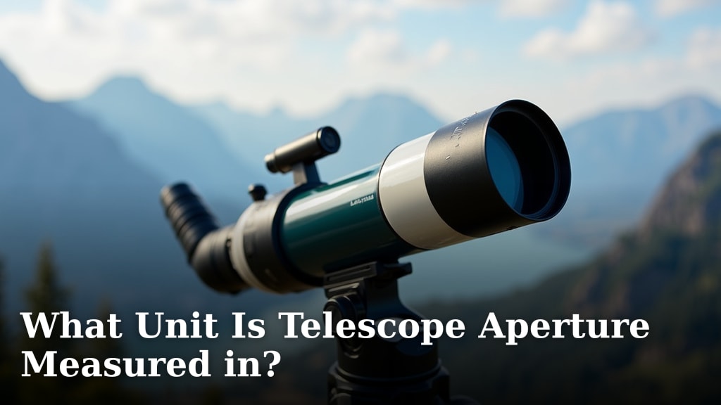 What Unit Is Telescope Aperture Measured in?